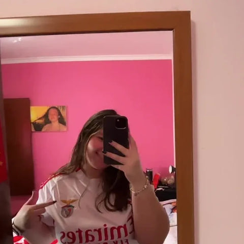 Cliente Vencedores Club com a sua camisola