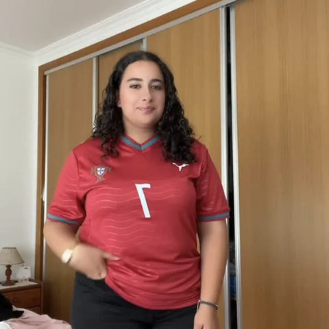 Cliente Vencedores Club com a sua camisola